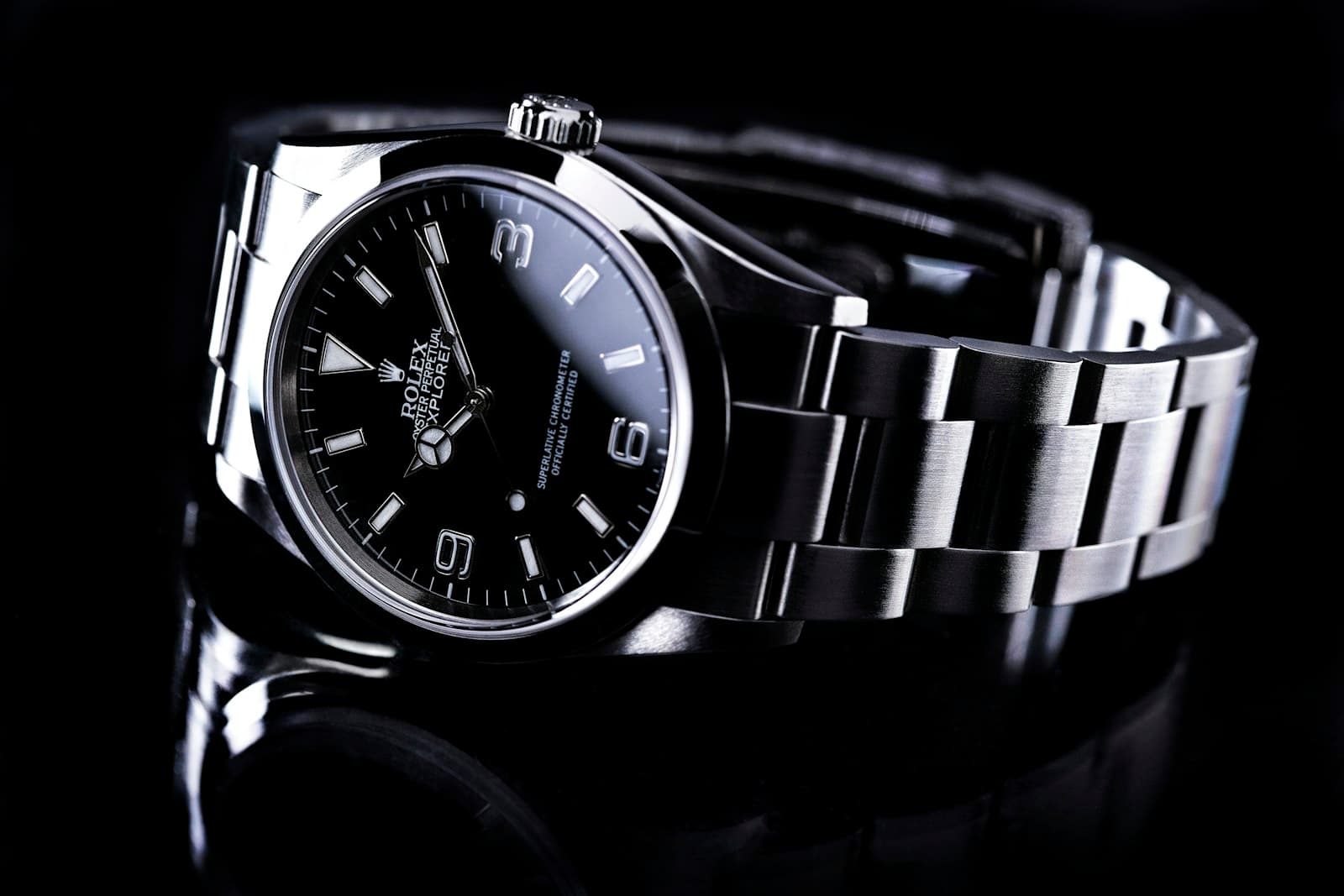 Rolex Explorer photographed for specialist catalogue review
